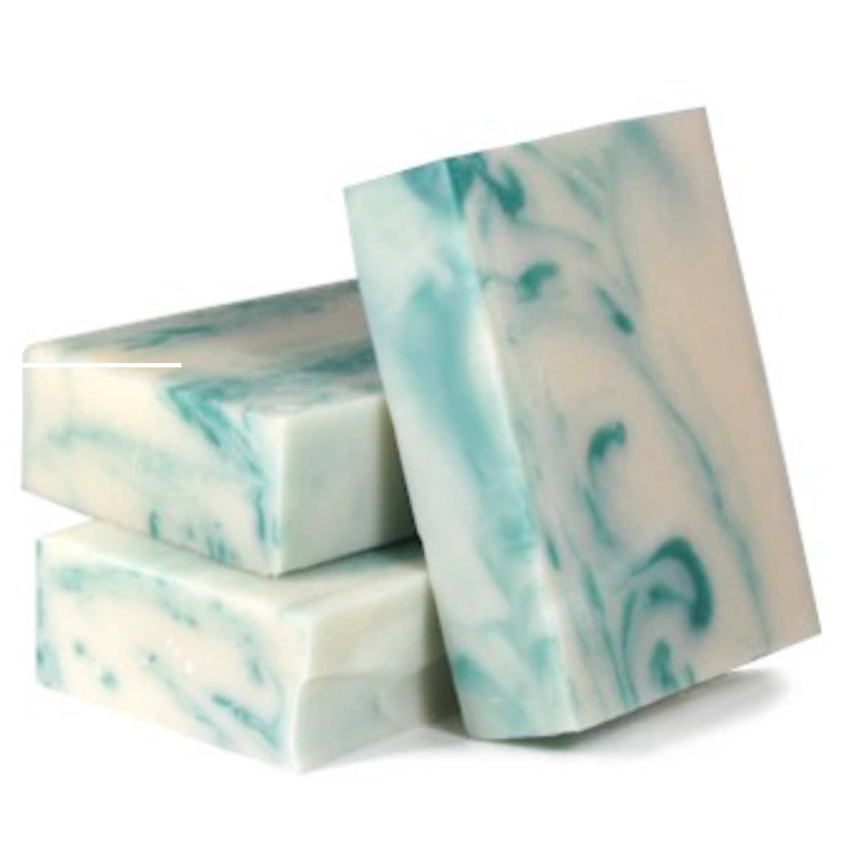 bars of aloe and yucca scented cold process soap.